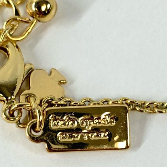 Kate Spade Spot the Spade 2 Charm Necklace 20 inches - Picture 2 of 4